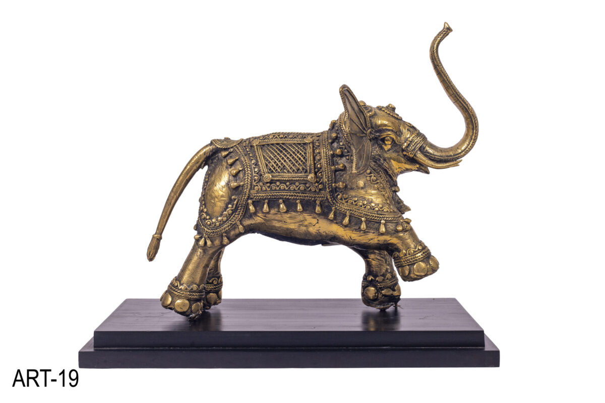 Heritage Brass Good Luck Charm Elephant With Base- 𝗗𝗶𝘃𝗶𝗻𝗲 𝗣𝗼𝘀𝗶𝘁𝗶𝘃𝗲 𝗘𝗻𝗲𝗿𝗴𝘆 - Image 4