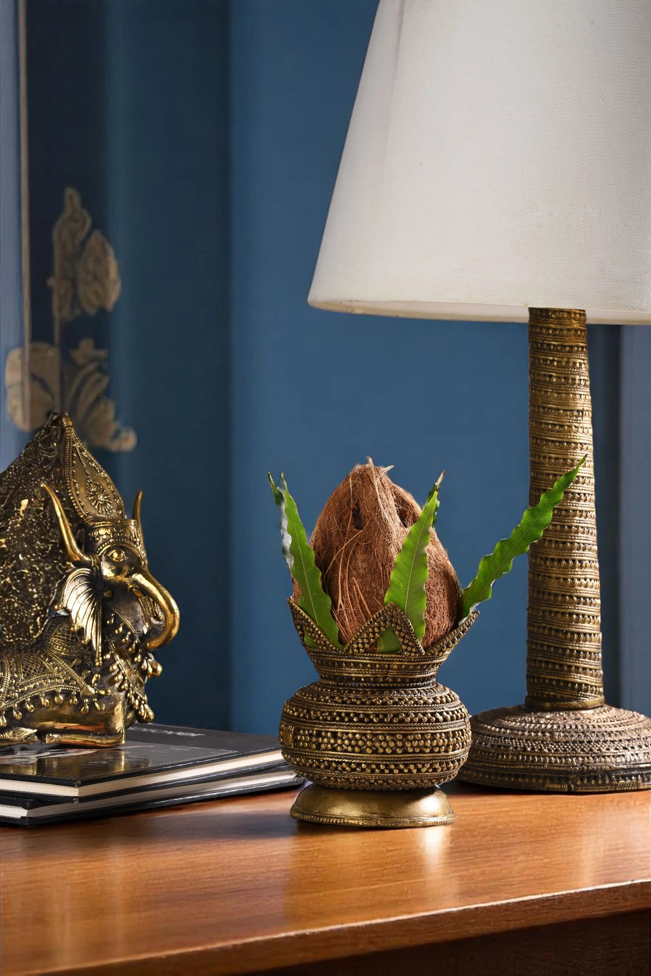 Vastu Brass Dhanvradhi barkat Laxmi Mangal Kalash For Pooja- 𝗩𝗶𝘀𝗵𝗻𝘂 & 𝗦𝗵𝗶𝘃 𝗡𝗶𝘄𝗮𝘀 𝗣𝗹𝗮𝗰𝗲- 5x5