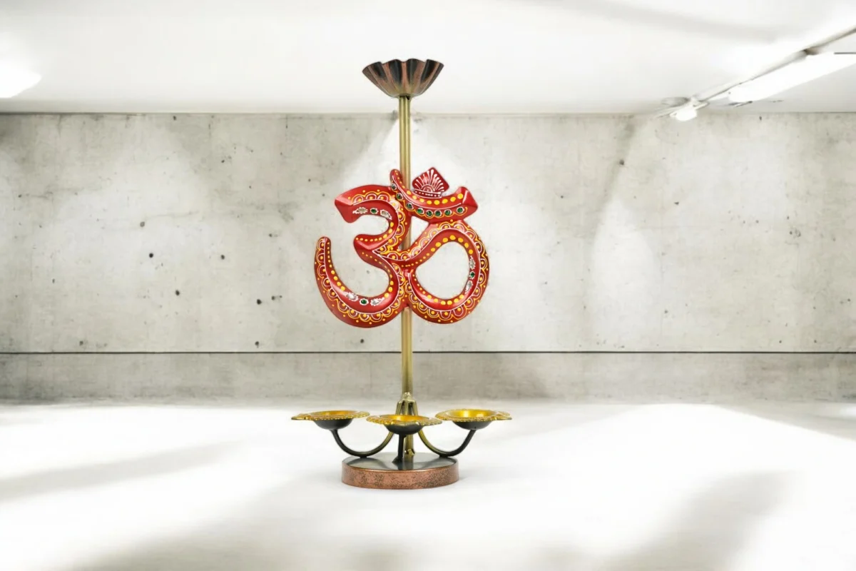 3 Diya Om T-light Stand - Image 4