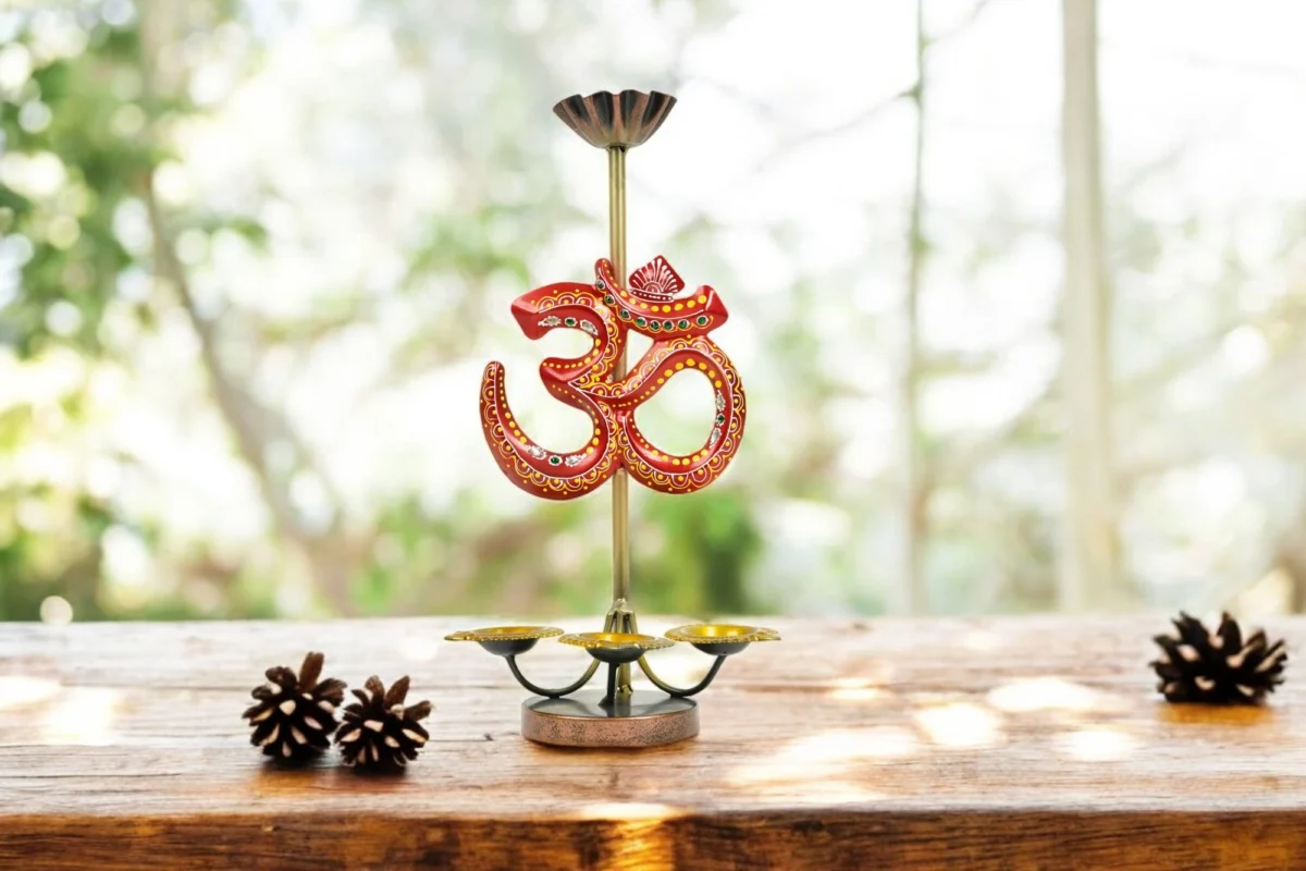 3 Diya Om T-light Stand - Image 2