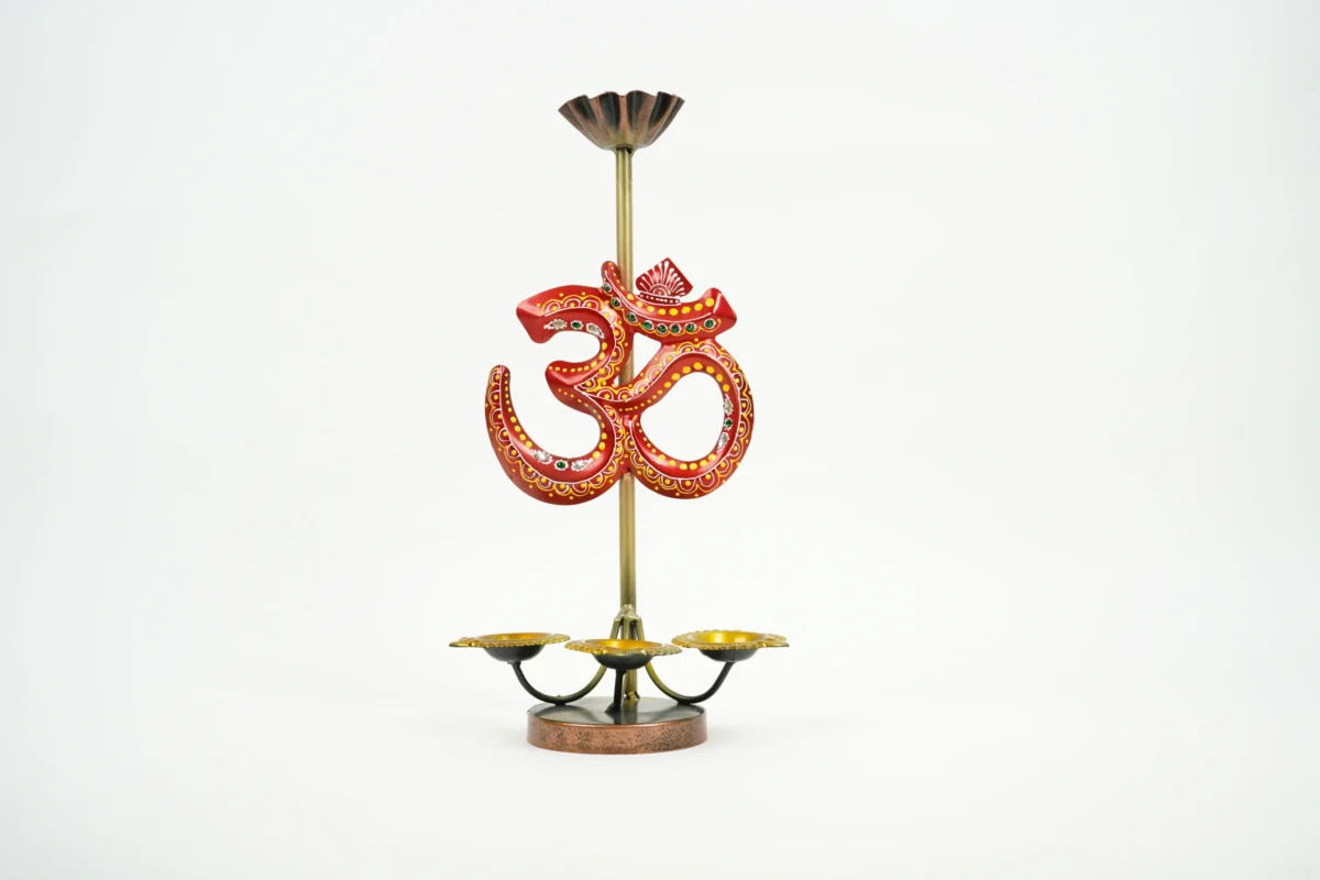 3 Diya Om T-light Stand - Image 3