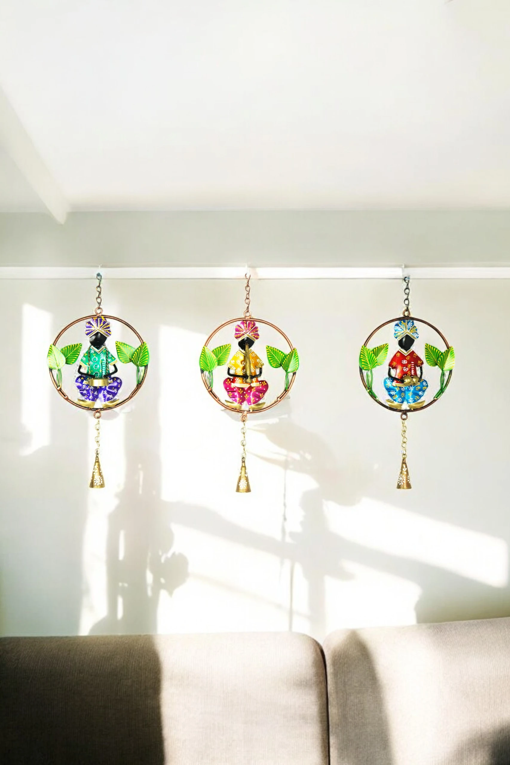 Marwari 3 Ring Musicians With Bells Set Of 3