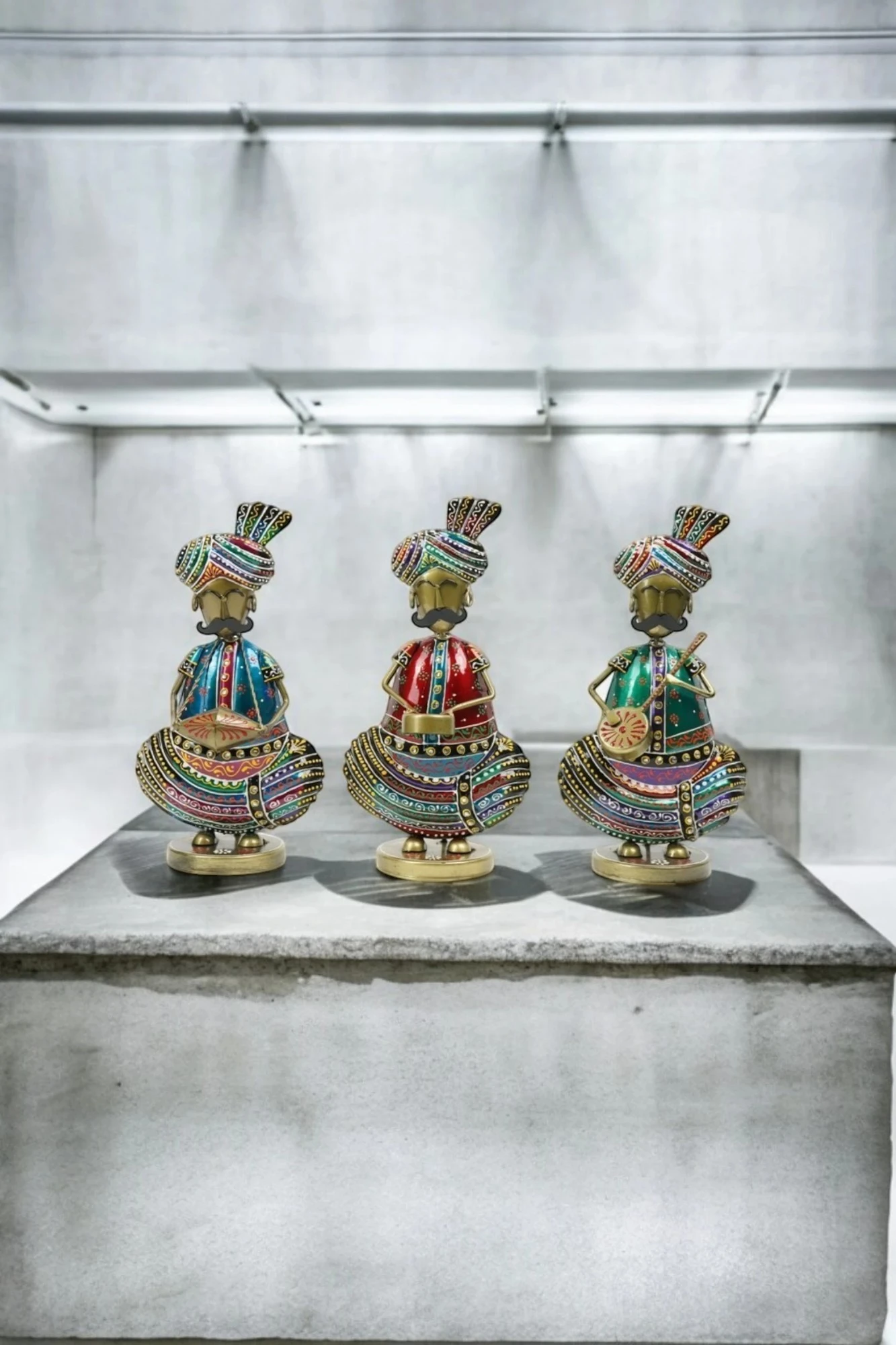 Iron Rajasthani Musicians Set