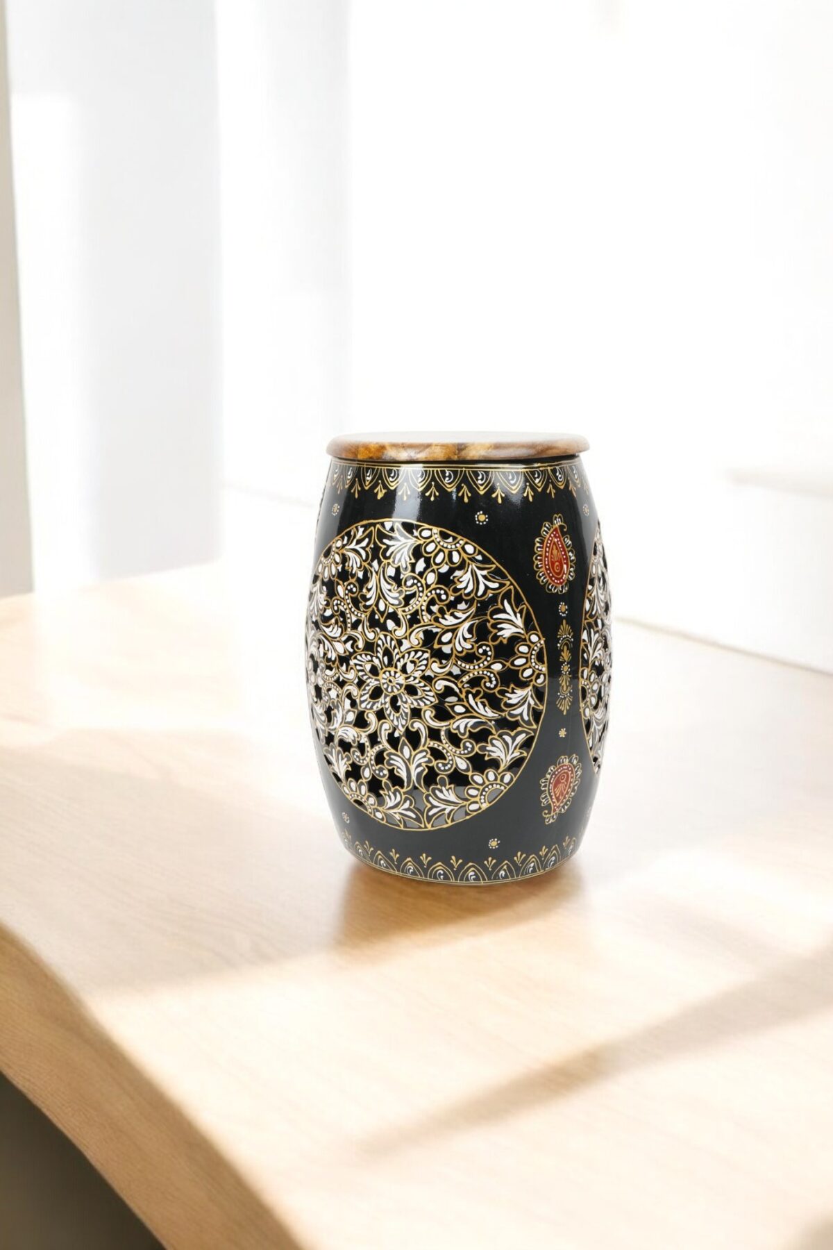 Metal Decorative Damru Stand Small - Image 3