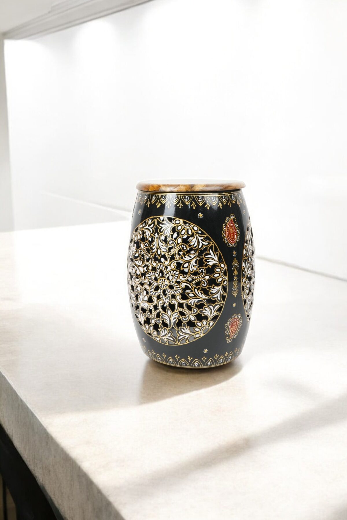 Metal Decorative Damru Stand Small - Image 5
