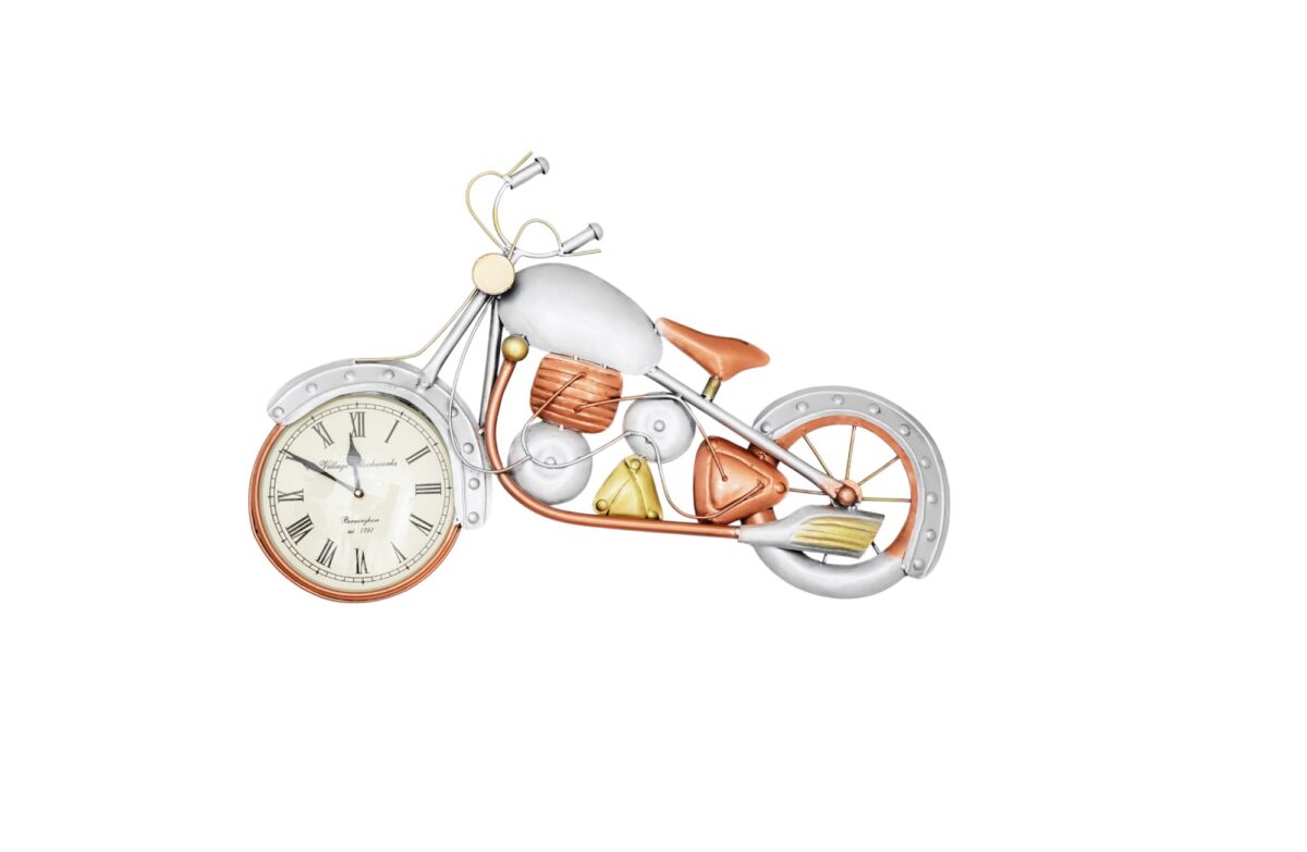 Silver Bike Clock - Image 2