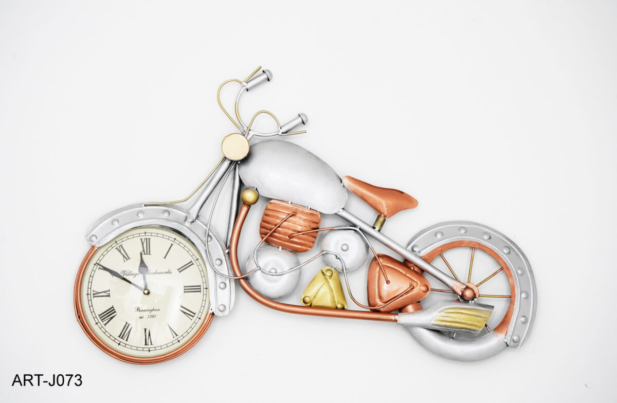 Silver Bike Clock - Image 4