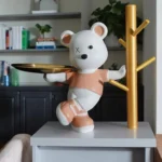 Mr.Bear Figurine with Organizer Tray