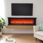 Radiant LED Realistic Flame Living Room Fireplace With Remote - USB- 40 INCH