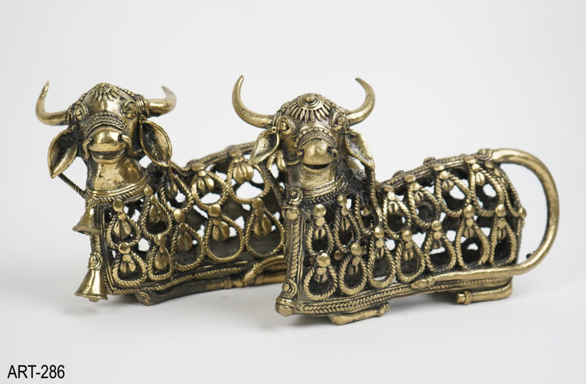Brass Nandi Maharaj Powerful Vastu Remedy Set of 1 - Image 4