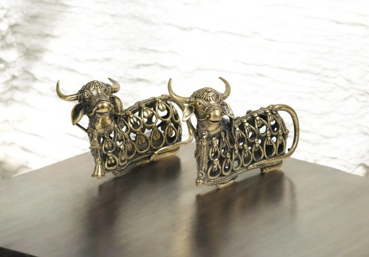 Brass Nandi Maharaj Powerful Vastu Remedy Set of 1 - Image 6