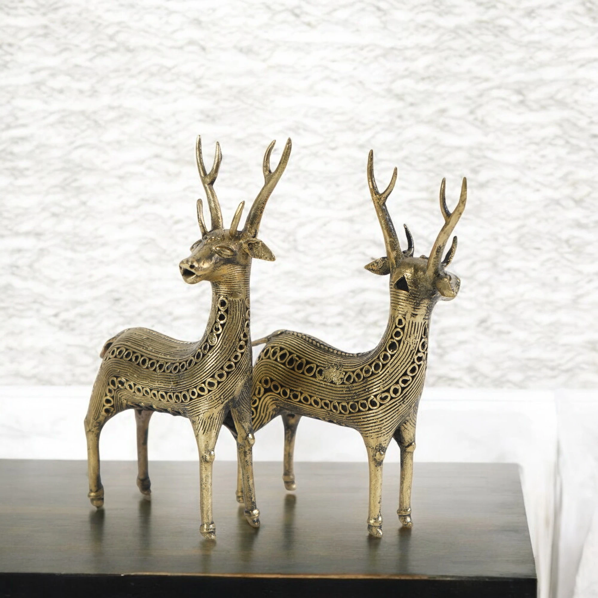 MahaVastu Deer Brass Statue | Vastu Remedy for Speed & Agility,