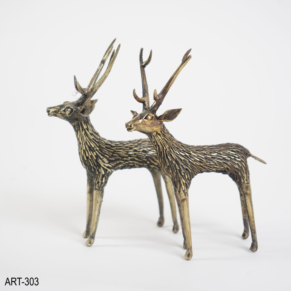 Reclaimed Brass Standing Deer - Image 5