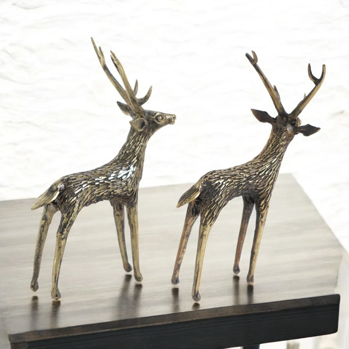 Reclaimed Brass Standing Deer - Image 2