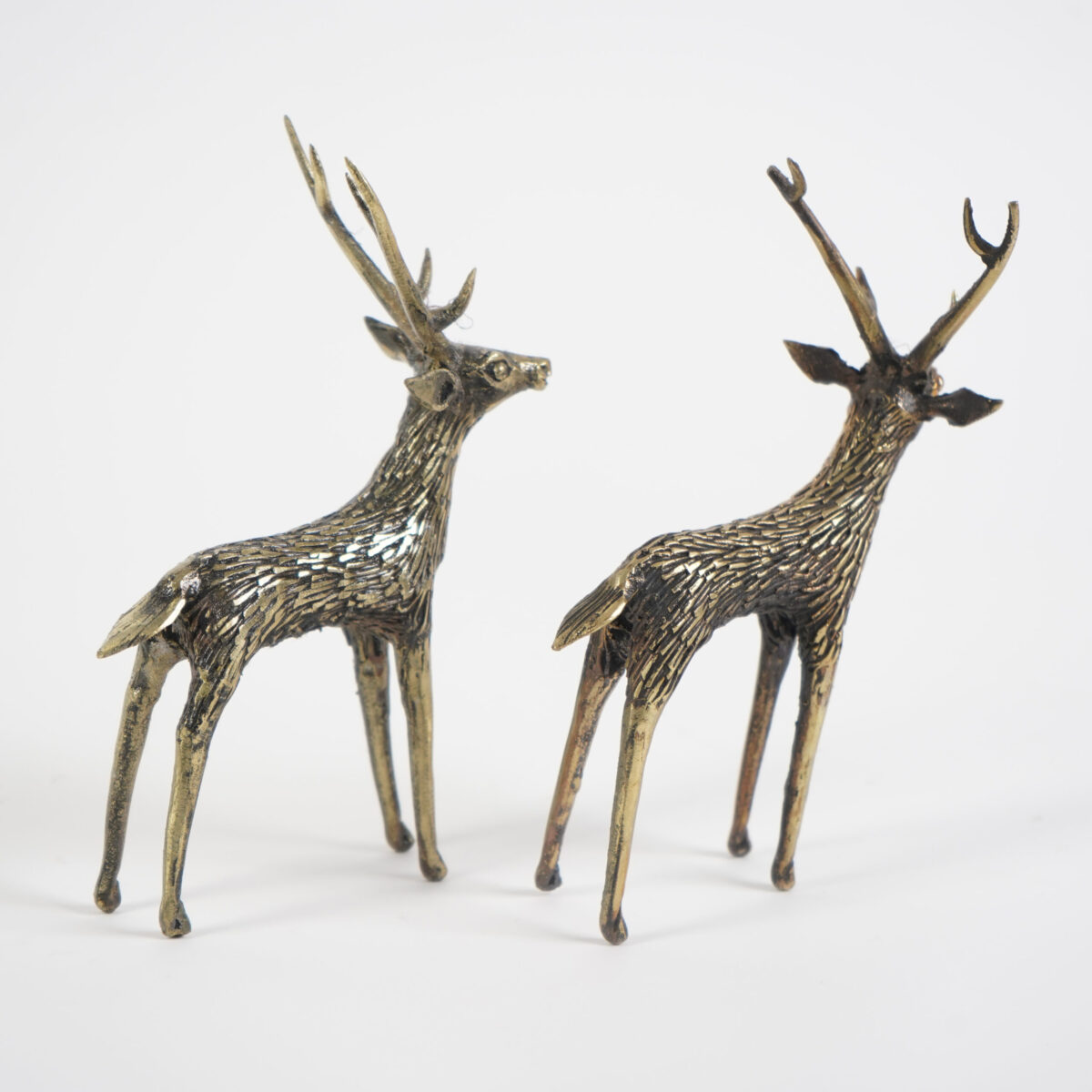 Reclaimed Brass Standing Deer - Image 3
