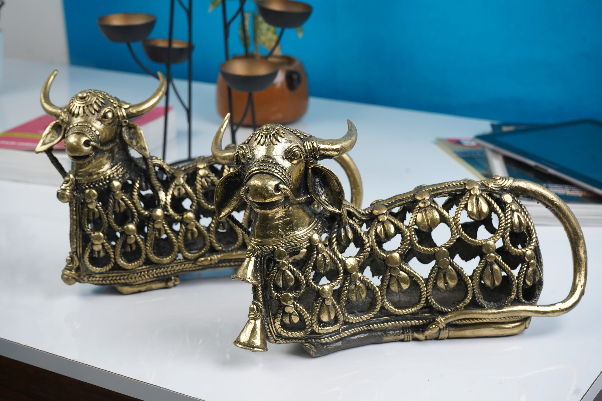 Brass Nandi Maharaj Powerful Vastu Remedy Set of 1