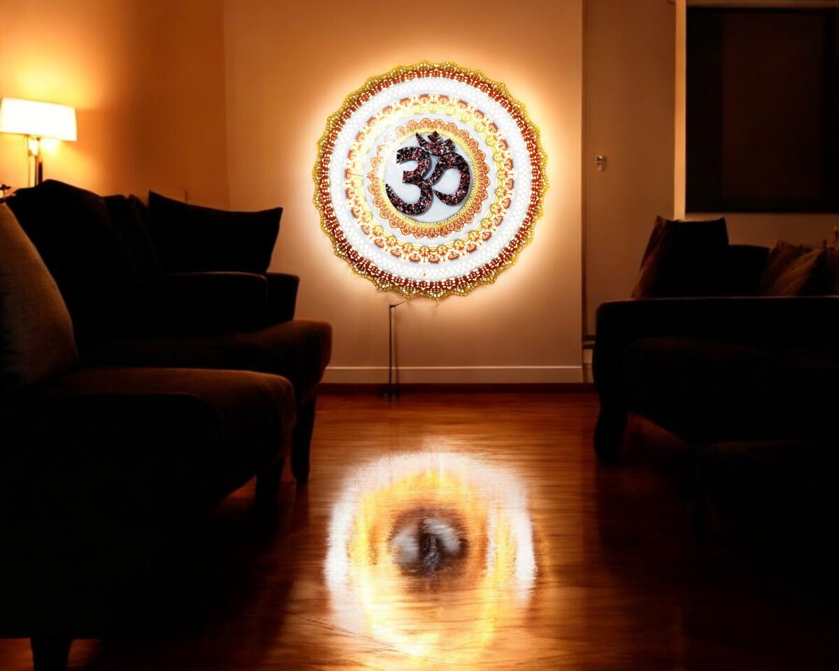 Om Circle with LED - Image 3