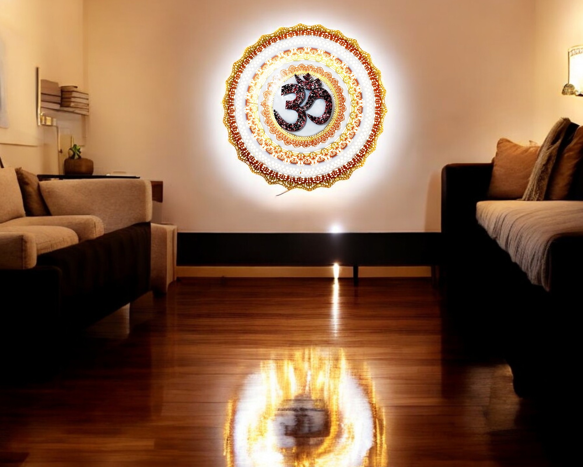 Om Circle with LED