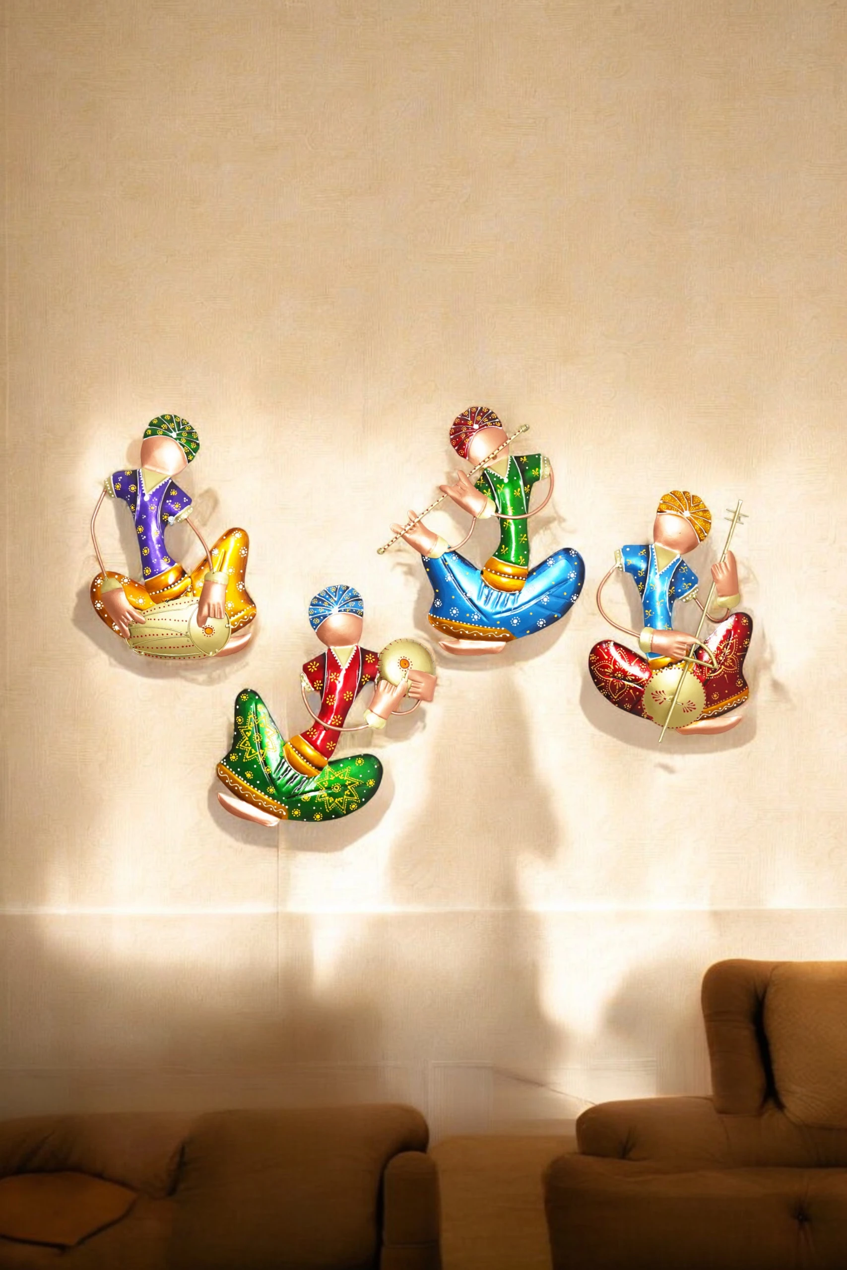 Musician Orange Set Of 4