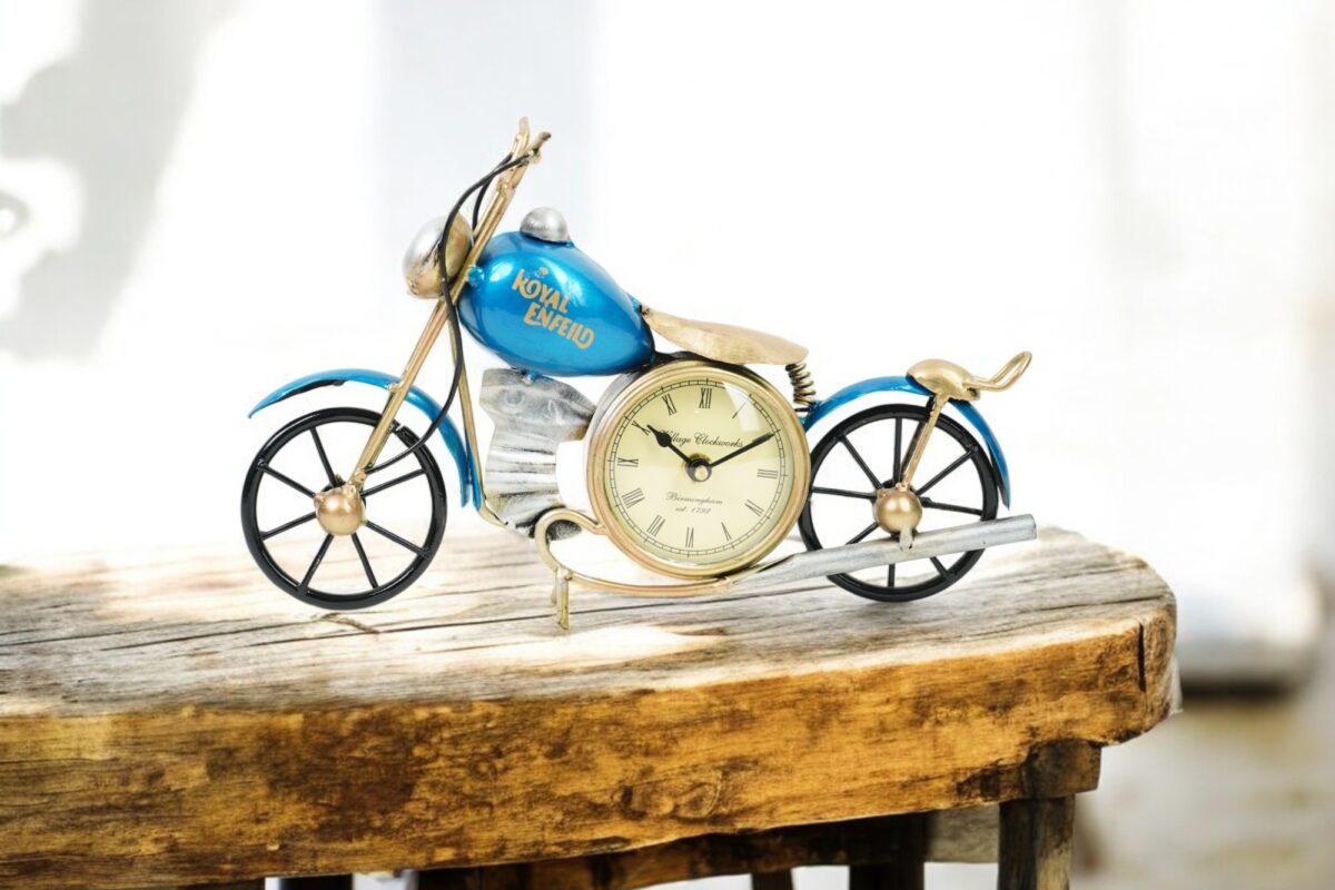 Bullet Bike Clock (Blue) - Image 3