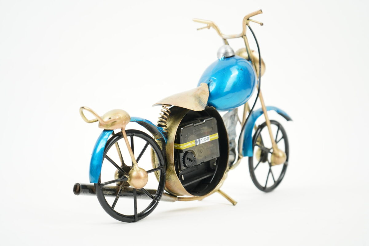 Bullet Bike Clock (Blue) - Image 6