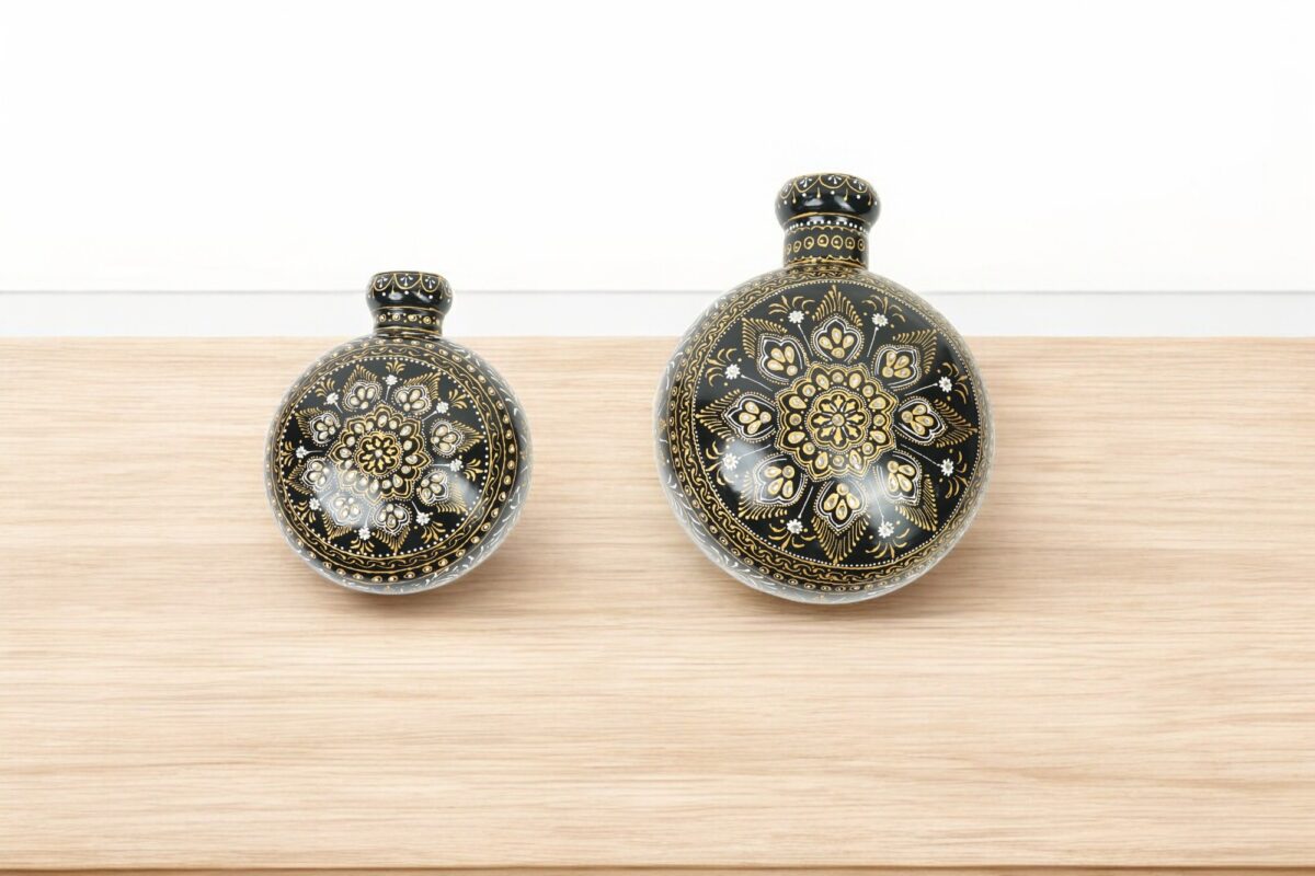 Iron Wall Painted Kudiya Set Of 2 - Image 2