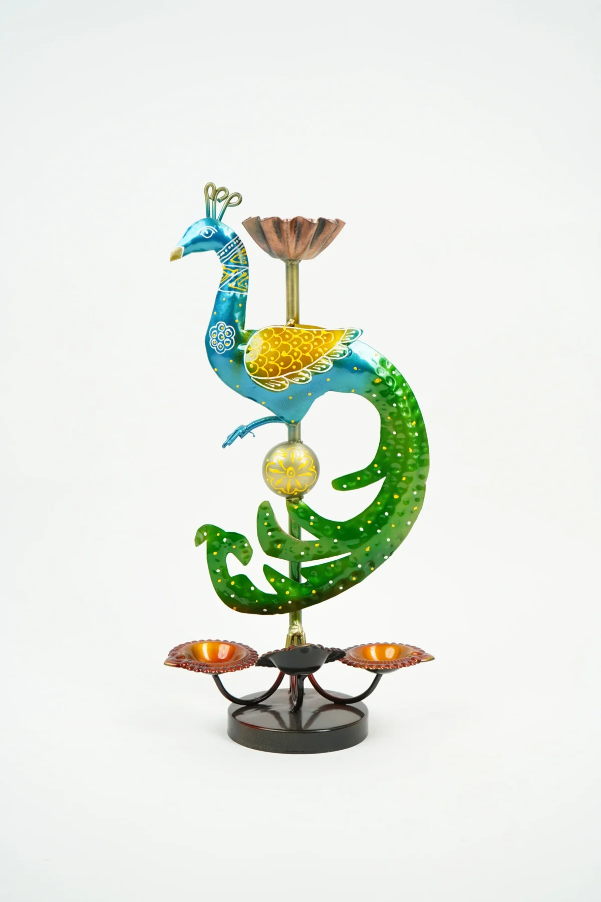 Peacock Diya Holder - Image 2