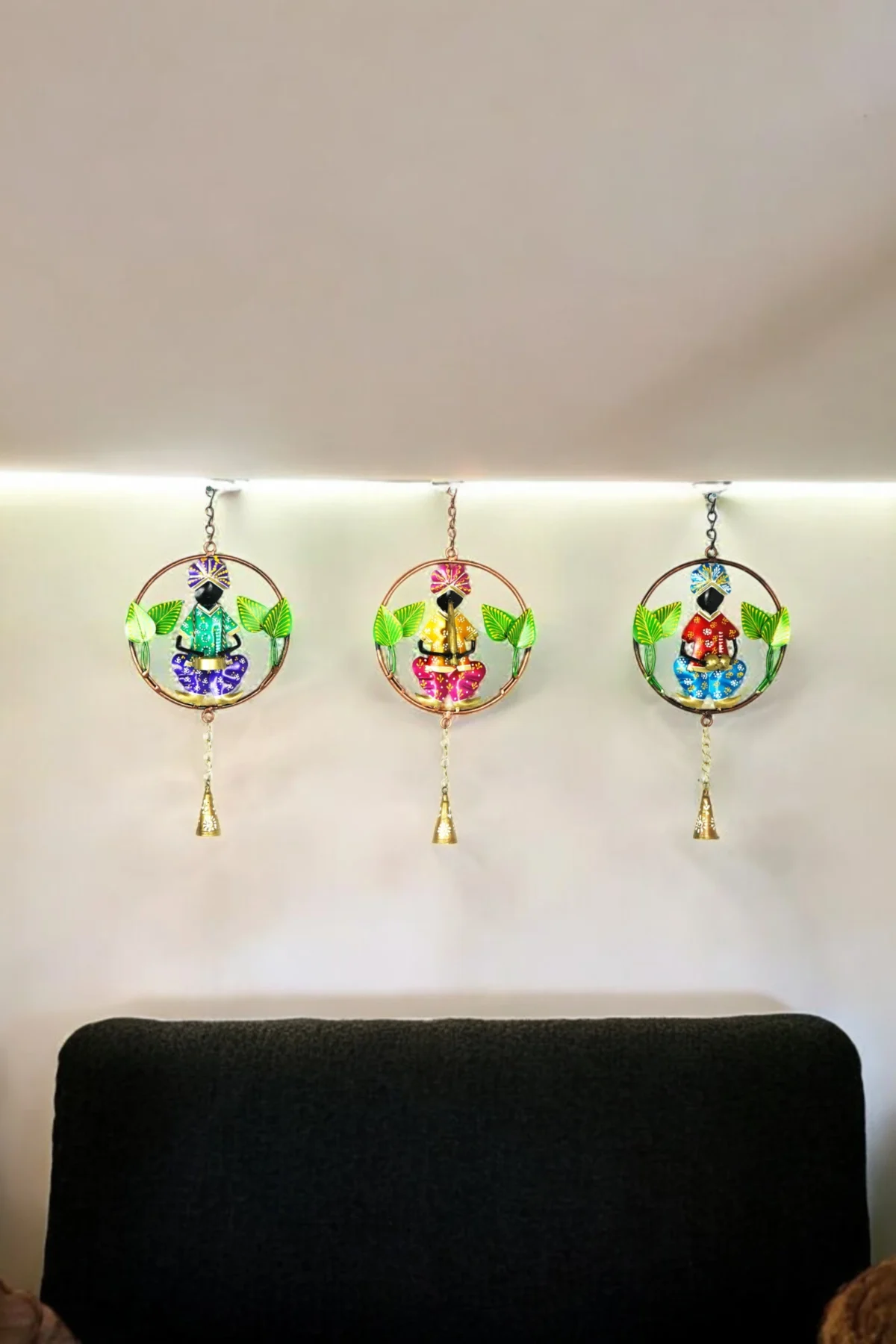 Marwari 3 Ring Musicians With Bells Set Of 3 - Image 4