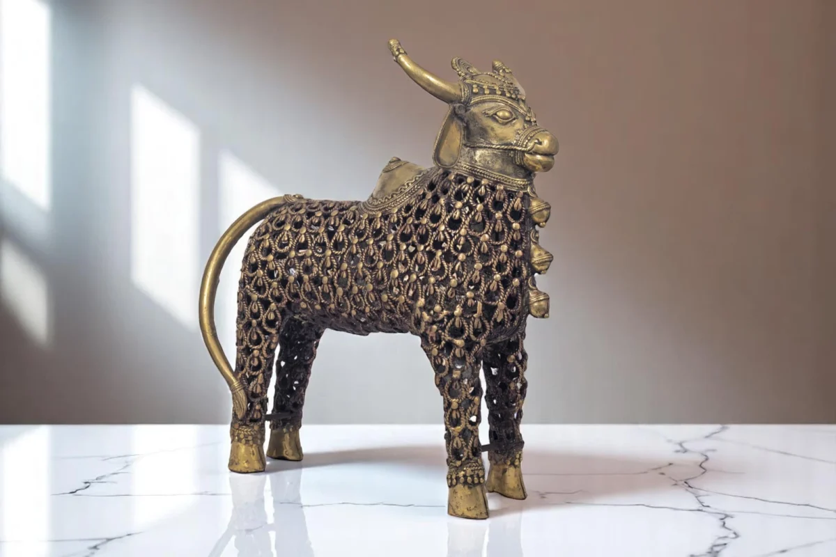 Handcrafted Jali Nandi -𝗩𝗮𝘀𝘁𝘂 𝗦𝗵𝗮𝘀𝘁𝗿𝗮 𝗮𝗻𝗱 𝗙𝗲𝗻𝗴 𝗦𝗵𝘂𝗶- South Facing- 23 kgs - Image 4