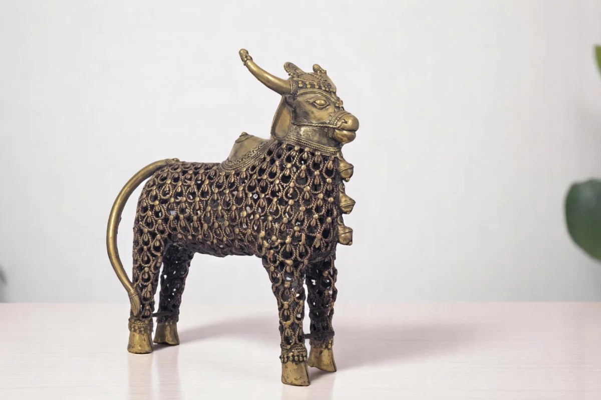 Handcrafted Jali Nandi -𝗩𝗮𝘀𝘁𝘂 𝗦𝗵𝗮𝘀𝘁𝗿𝗮 𝗮𝗻𝗱 𝗙𝗲𝗻𝗴 𝗦𝗵𝘂𝗶- South Facing- 23 kgs - Image 2