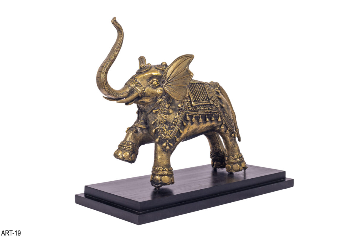 Heritage Brass Good Luck Charm Elephant With Base- 𝗗𝗶𝘃𝗶𝗻𝗲 𝗣𝗼𝘀𝗶𝘁𝗶𝘃𝗲 𝗘𝗻𝗲𝗿𝗴𝘆 - Image 5