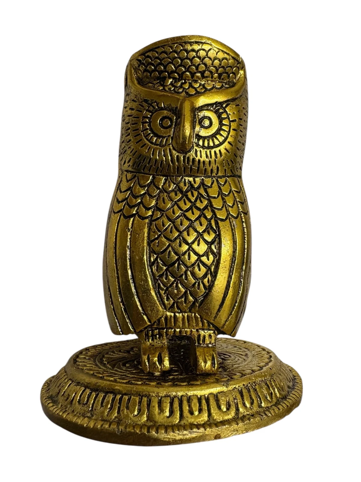 Brass Owl Figurine - Image 3