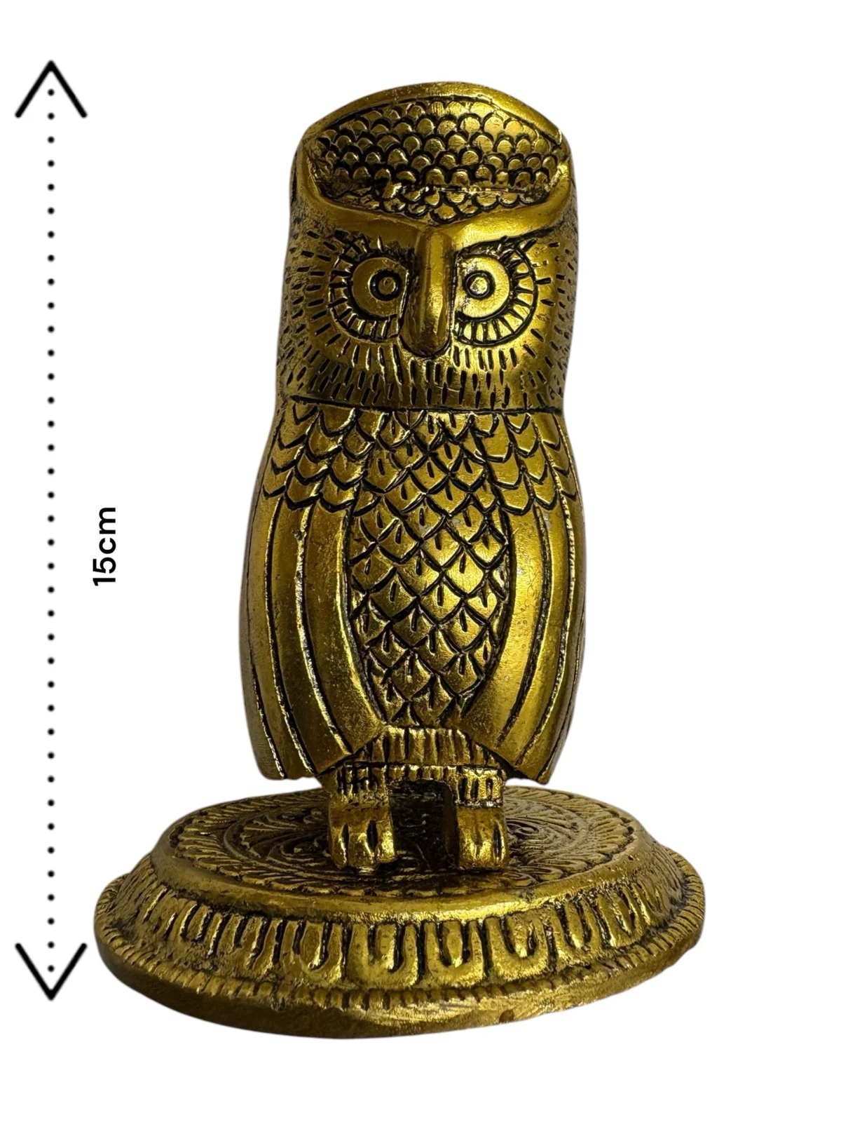 Brass Owl Figurine - Image 4