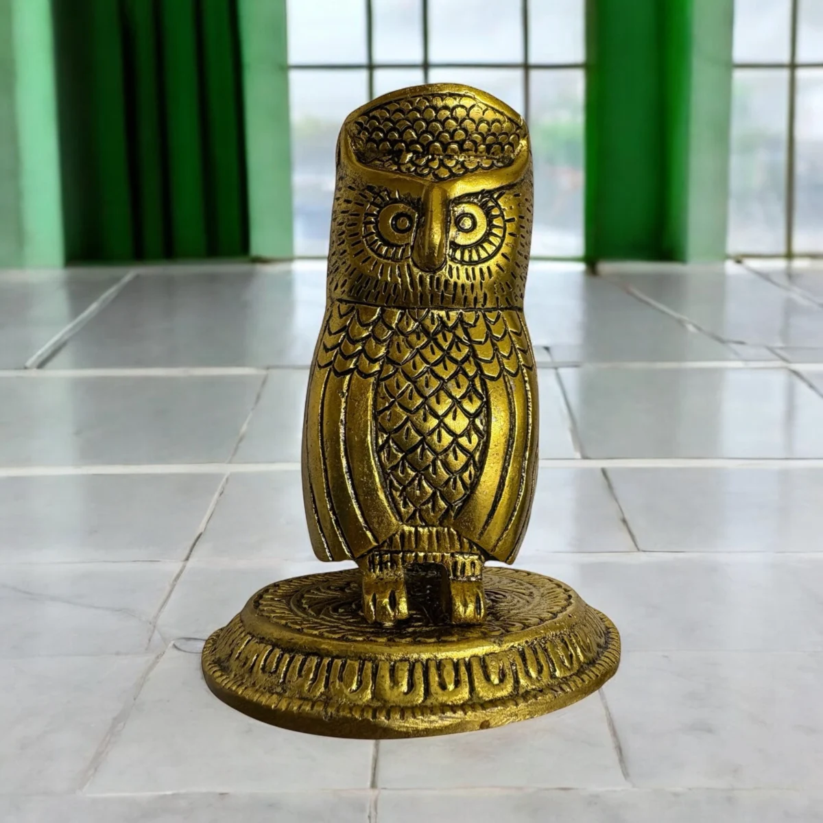 Brass Owl Figurine - Image 7