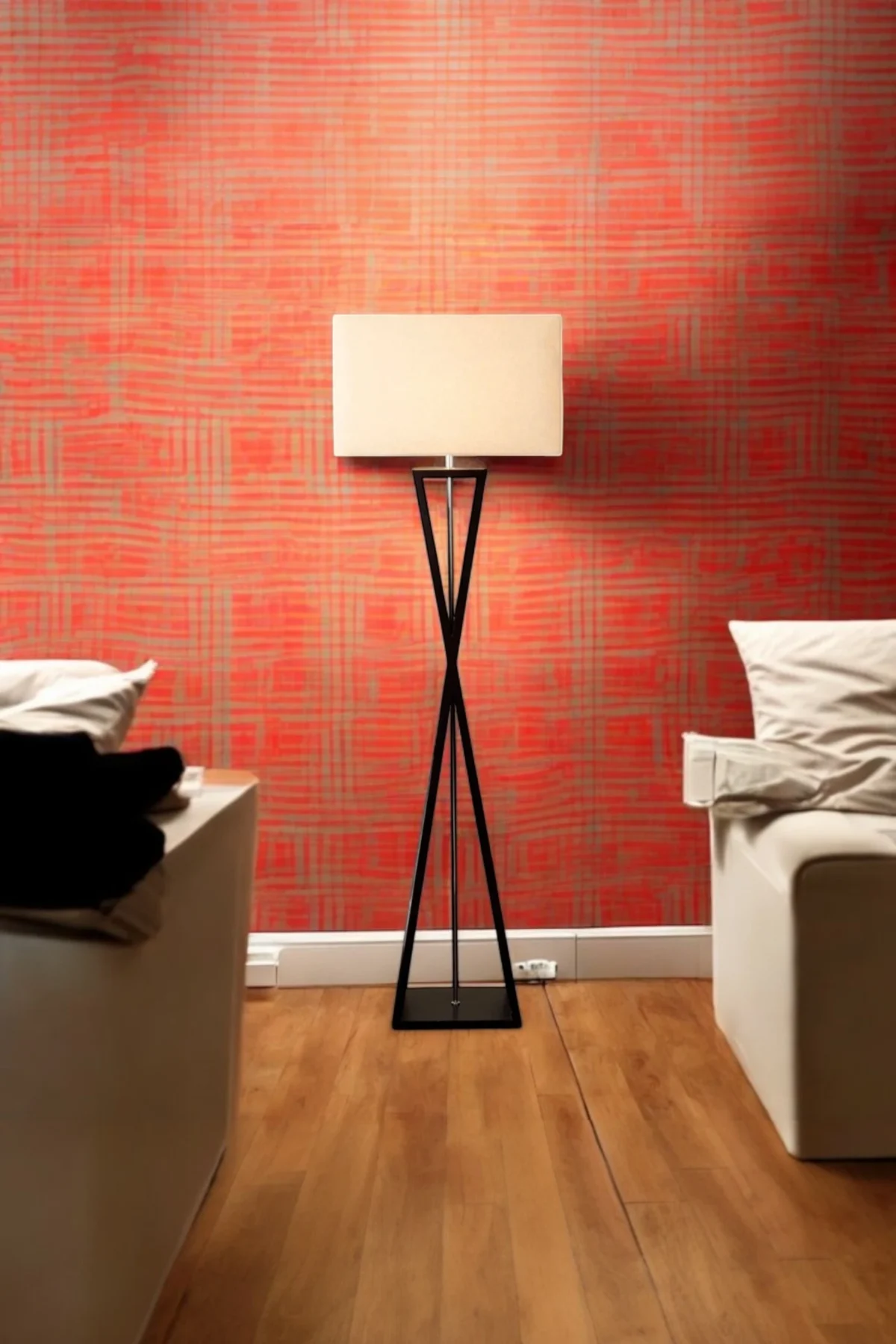 Floor Lamp with Rectangular Shade - Image 4