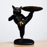 Kung Fu Cat With Tray