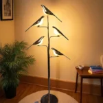 Modern Aves 5 Bird LED Floor Lamp