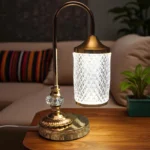 Crystal Elegant Arc U Table Lamp